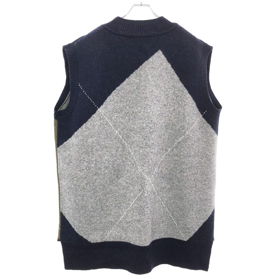 INSCRIRE ニットベスト INSCRIRE アンスクリア 19AW オーバーサイズアーガイルニット