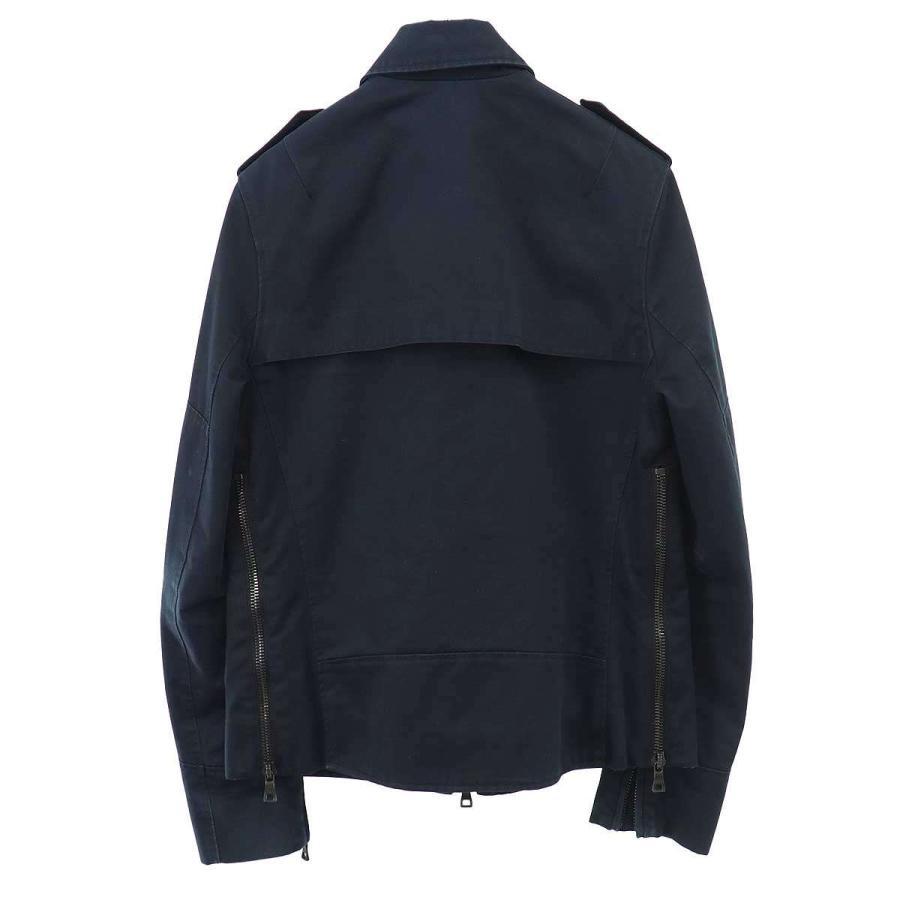 BALMAIN HOMME バルマン オム 11SS クレストパッチ A2フライトジャケット  ネイビー 46 ITXPYO86U8SCの画像
