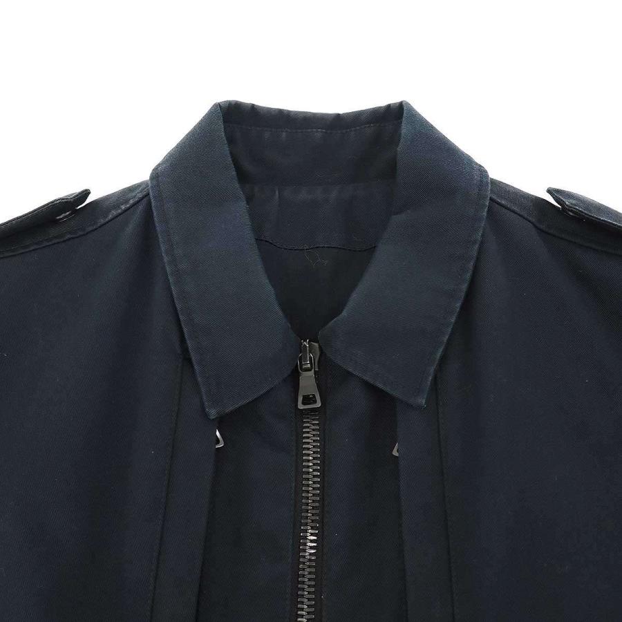 BALMAIN HOMME バルマン オム 11SS クレストパッチ A2フライトジャケット  ネイビー 46 ITXPYO86U8SCの画像