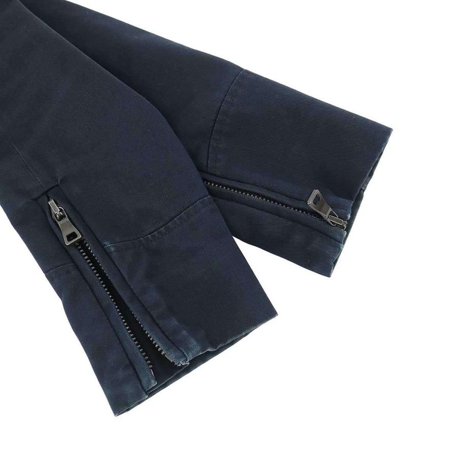 BALMAIN HOMME バルマン オム 11SS クレストパッチ A2フライトジャケット  ネイビー 46 ITXPYO86U8SCの画像