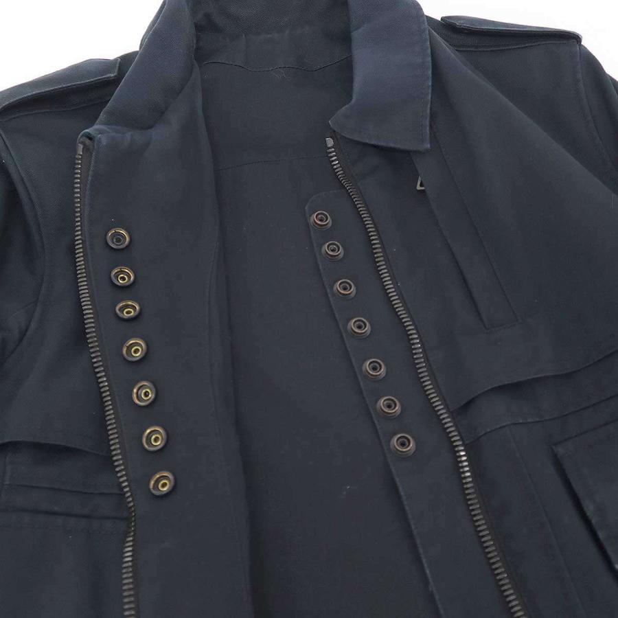 BALMAIN HOMME バルマン オム 11SS クレストパッチ A2フライトジャケット  ネイビー 46 ITXPYO86U8SCの画像