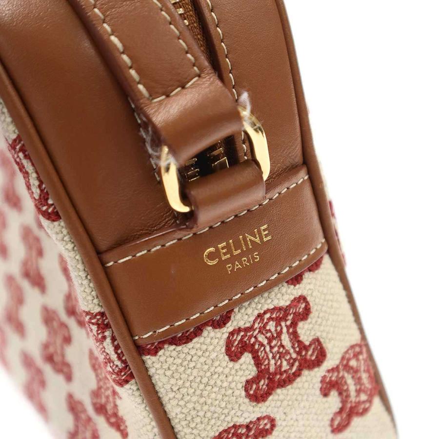 CELINE（セリーヌ） Camera Bag in Textile with Triomphe Embroidery