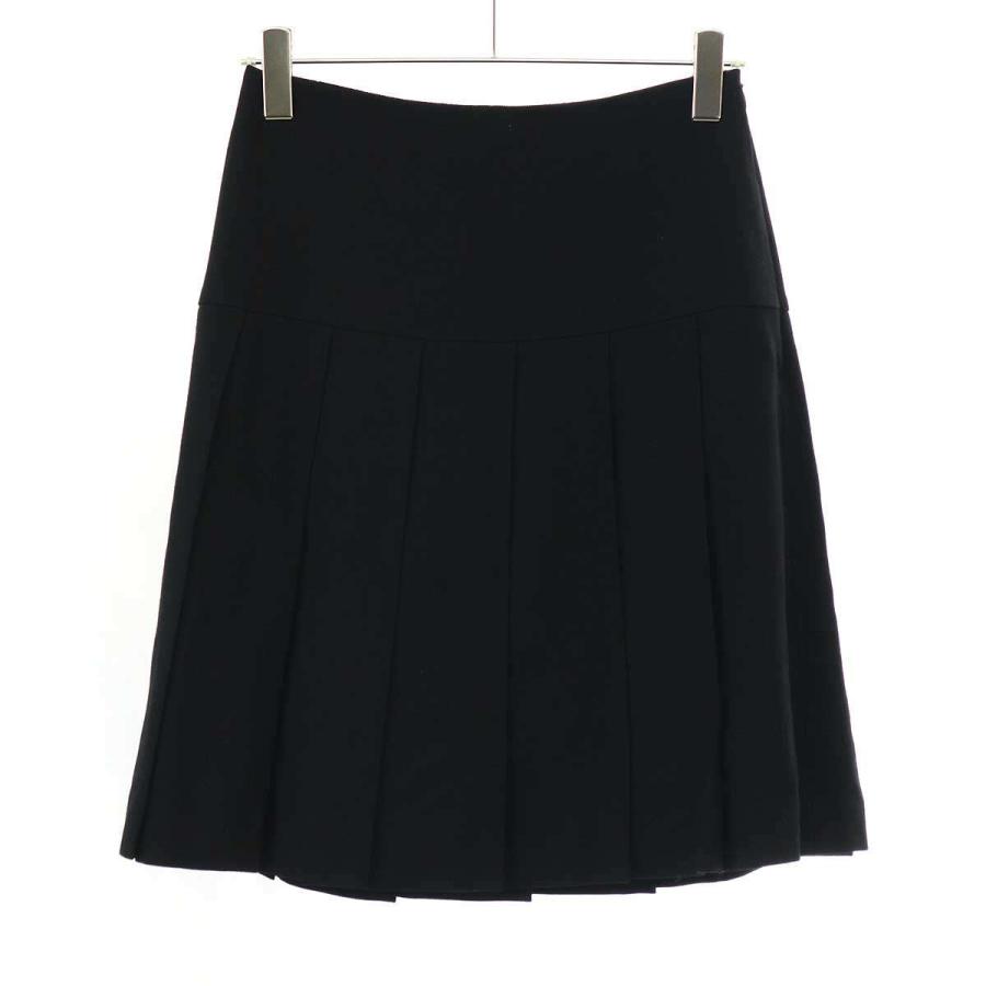 FOXEY フォクシー プリーツフレアスカート 37605-SSFN403K ブラック 38 ITXSSBJB2FF8 | FOXEY