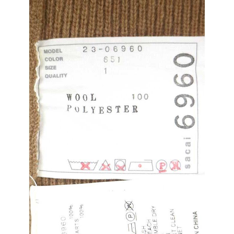 トップス sacai Chiffon Mix Wool Knit Cardigan sacai（サカイ） 23AW Chiffon Mix Wool Knit Cardigan シフォン