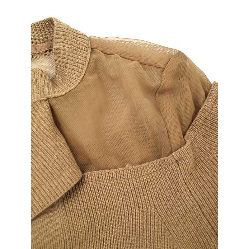 sacai サカイ 23AW Chiffon Mix Wool Knit Cardigan シフォン sacai サカイ 23AW Chiffon Mix Wool Knit Cardigan シフォン