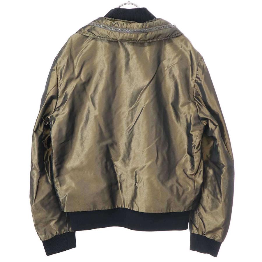 JIL SANDER オリーブグリーン シングルライダースジャケット JIL SANDER オリーブグリーン シングルライダースジャケット