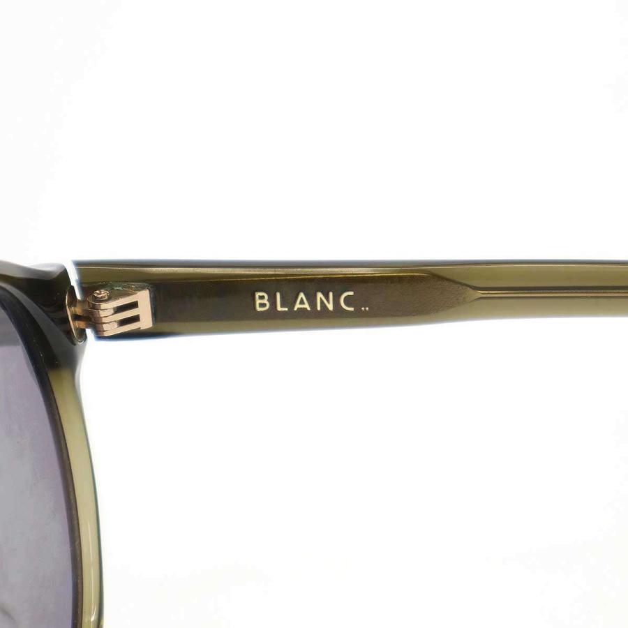 BLANC ブラン ブラウン ラウンド サングラス ※ケース付き B0013 BLANC ブラン ブラウン ラウンド サングラス ※ケース付き B0013