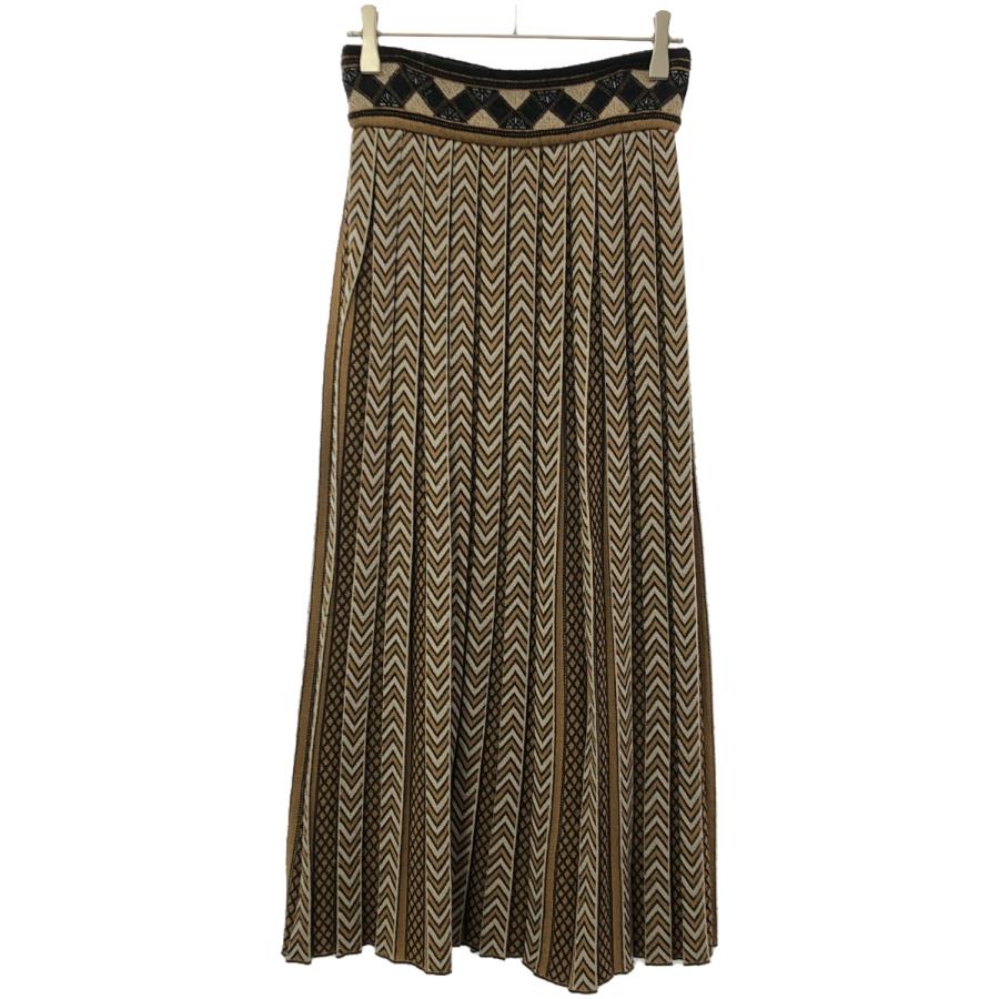 mame kurogouchi レースプリーツスカート