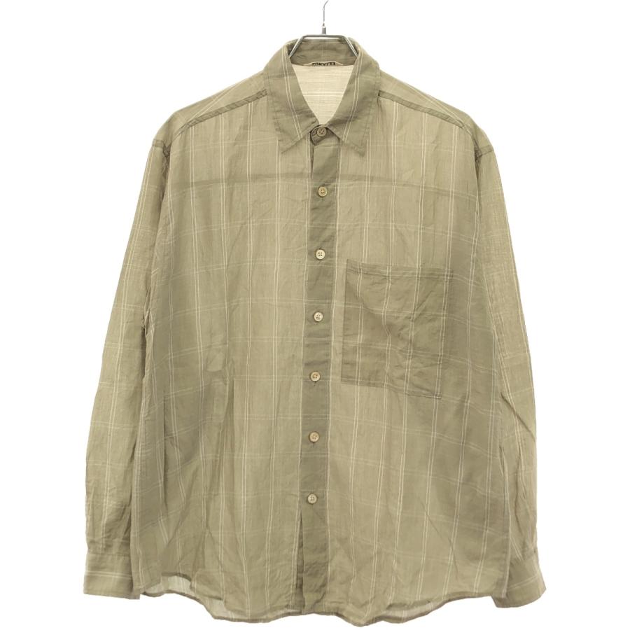 AURALEE オーラリー 19SS SUPER LIGHT CHECK BIG SHIRTS スーパー 