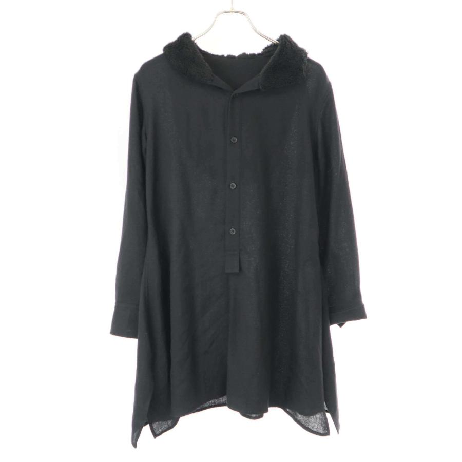 Yohji Yamamoto FEMME ヨウジヤマモト ファム 23AW WOOL VIYELLA HOOD 