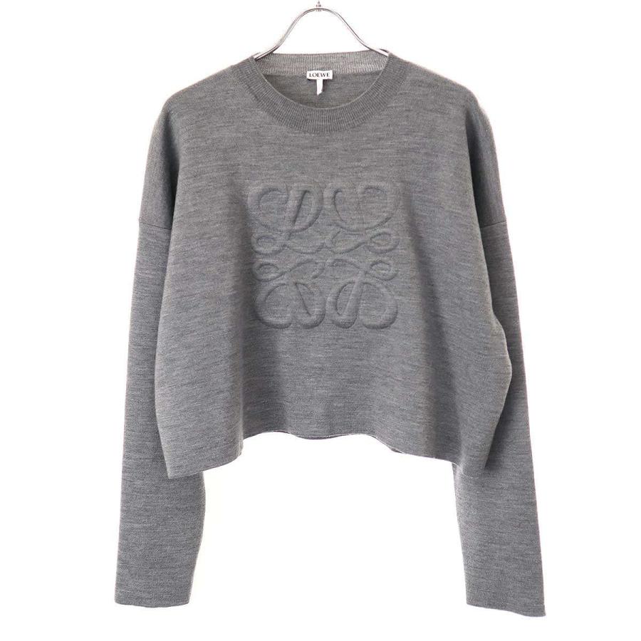 LOEWE（ロエベ） 3Dアナグラム ウールクロップドニットセーター