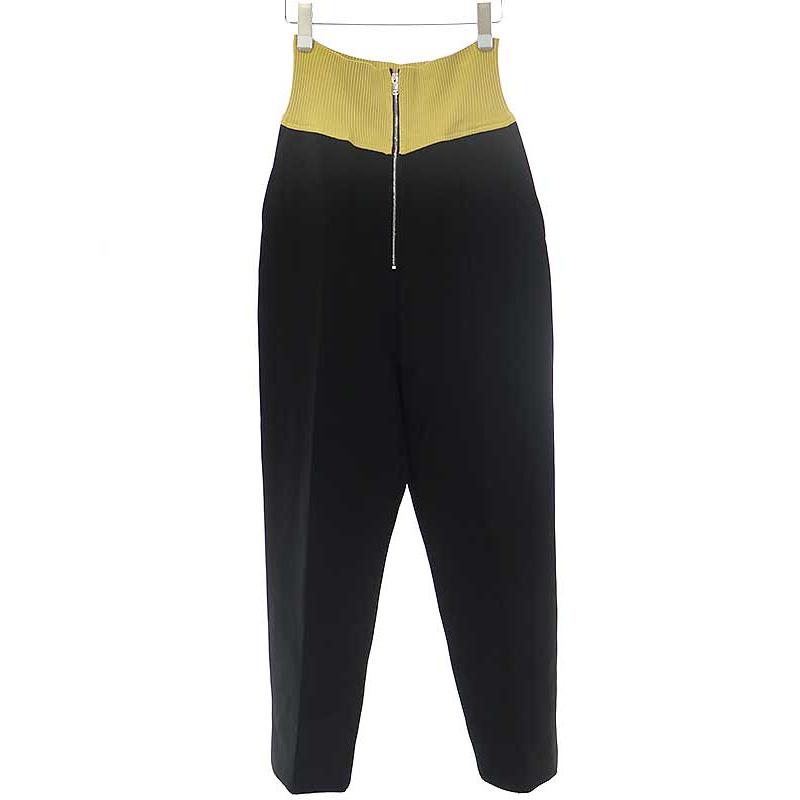 PETER DO ピータードゥー 21SS ハイウエストリブ トラウザーパンツ  