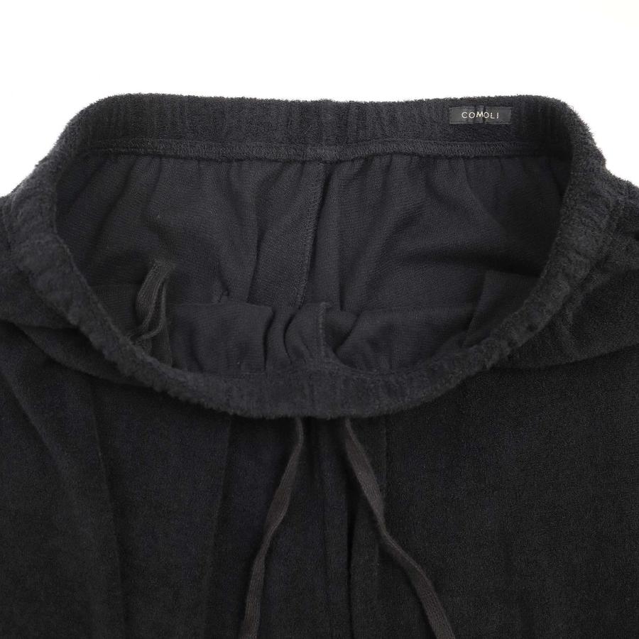 COMOLI コモリ 25SS パイルパンツ B01-05041 ブラック 3 ITYAOHJYU4OG