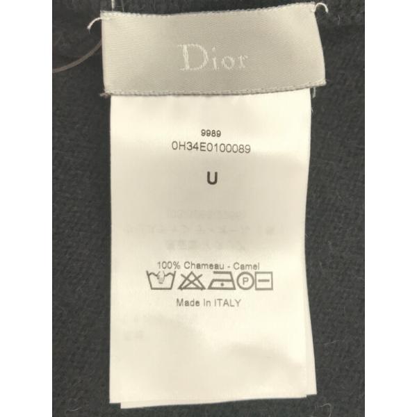 Dior HOMME ディオールオム 10AW キャメルロングマフラー ブラック サイズ:F メンズ ITYIUHA9FDIM｜modescape｜03