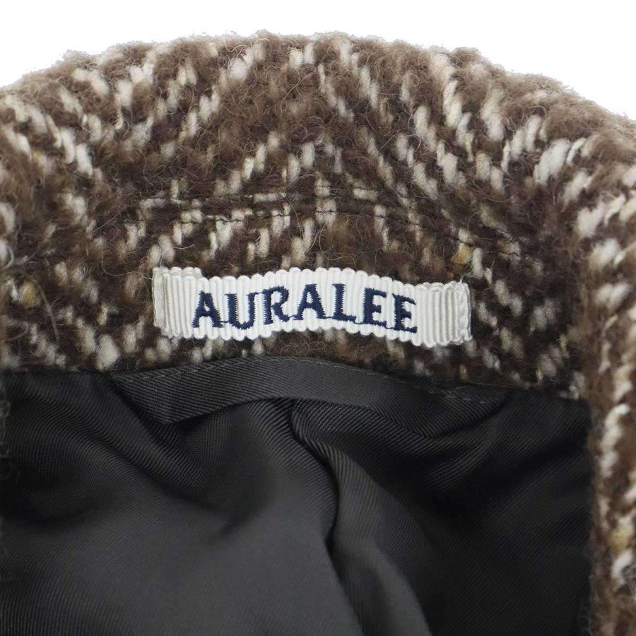 AURALEE オーラリー 22AW WOOL ALPACA HERRINGBONE TWEED DOUBLE COAT コート A22AC03HH ブラウン 0 ITYJP0RNFKYWの画像