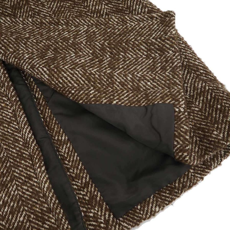 AURALEE オーラリー 22AW WOOL ALPACA HERRINGBONE TWEED DOUBLE COAT コート A22AC03HH ブラウン 0 ITYJP0RNFKYWの画像