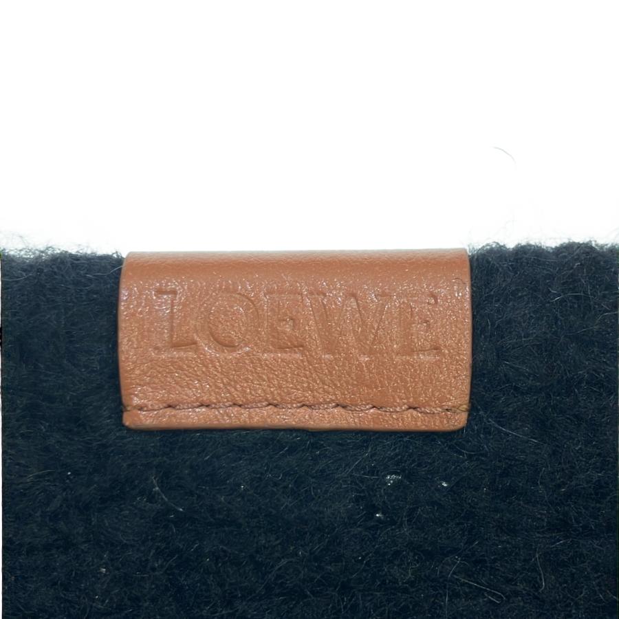 LOEWE（ロエベ） アルパカブレンドマフラー F540257X30 ブラック