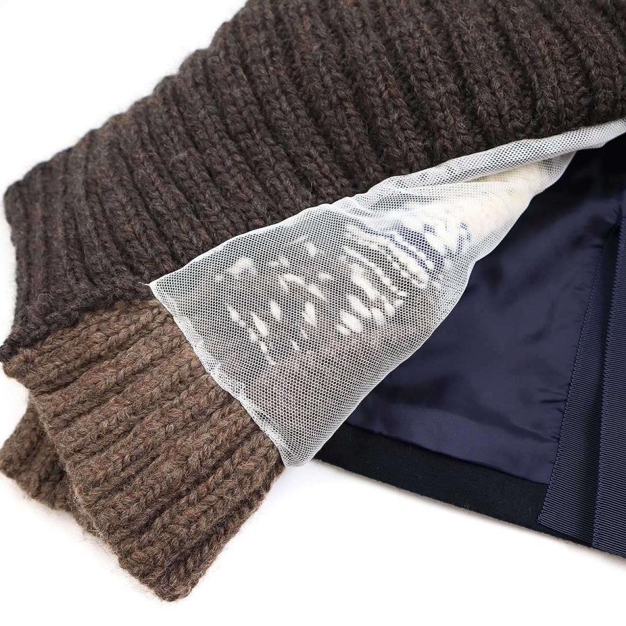 sacai サカイ　パイピングローゲージニットテーラードジャケット 楽天市場】【中古】サカイ Sacai 19AW Melton x Knit Jacket