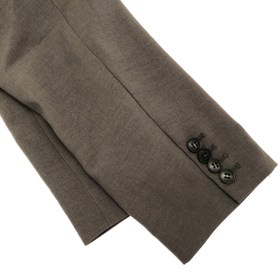 LOUREN ローレン 24SS ポリエステルノーカラージャケット&amp;パンツ セットアップ Lo241-37/Lo241-38 カーキ F/M louren（ローレン） 24SS ポリエステルノーカラージャケット&パンツ
