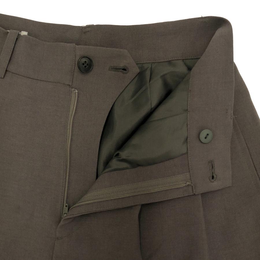 LOUREN ローレン 24SS ポリエステルノーカラージャケット&amp;パンツ セットアップ Lo241-37/Lo241-38 カーキ F/M louren（ローレン） 24SS ポリエステルノーカラージャケット&パンツ