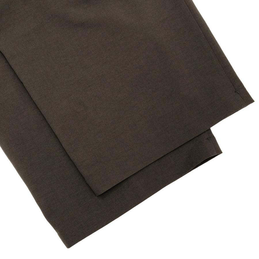 LOUREN ローレン 24SS ポリエステルノーカラージャケット&amp;パンツ セットアップ Lo241-37/Lo241-38 カーキ F/M louren（ローレン） 24SS ポリエステルノーカラージャケット&パンツ