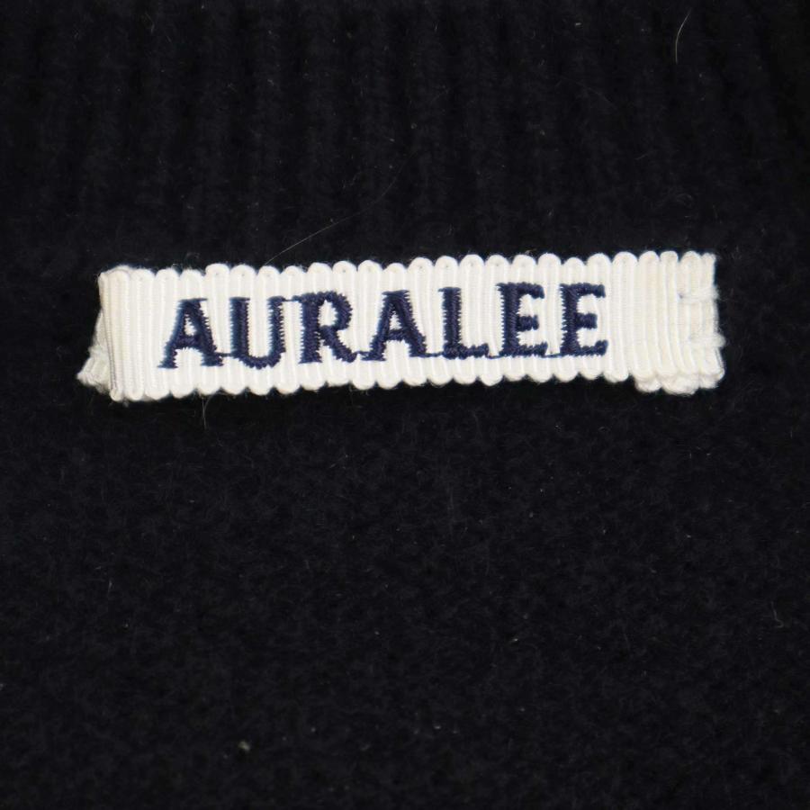 AURALEE オーラリー 23AW BABY CASHMERE KNIT P/O ベビーカシミヤプル  