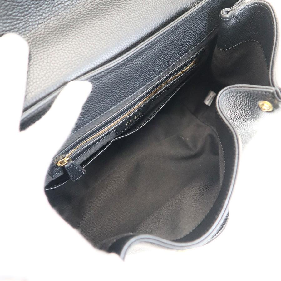 POLENE（ポレーヌ） Numero Un レザーショルダーバッグ ブラック