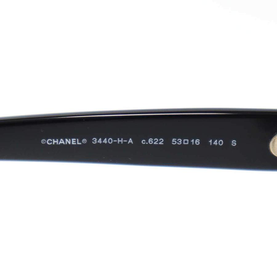 CHANEL（シャネル） 3440-H-A ココマークパールアイウェア ブラック 53