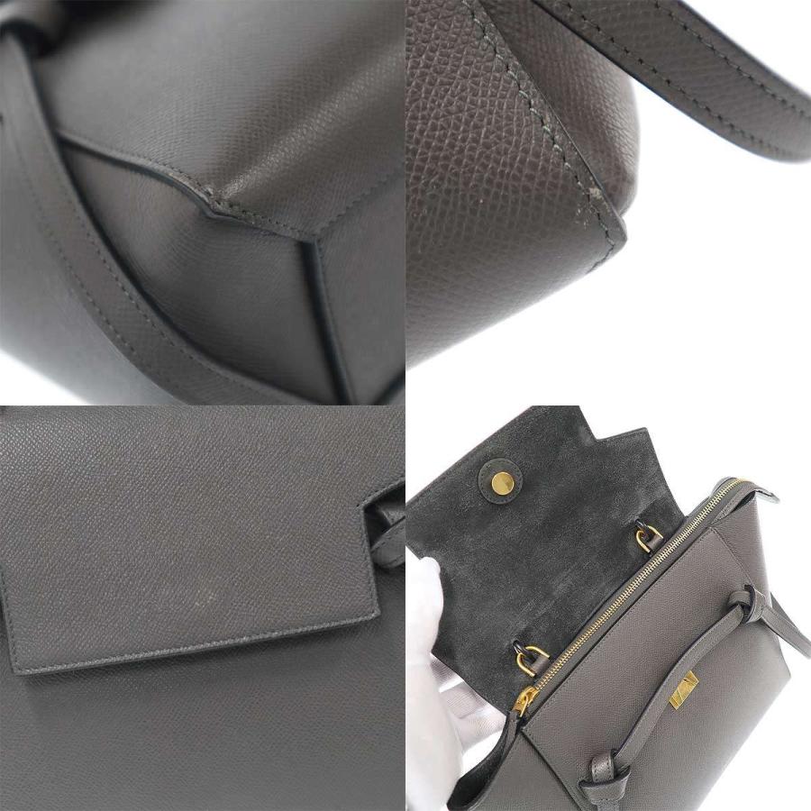 CELINE（セリーヌ） ベルトバッグマイクロ ブラウングレー系 