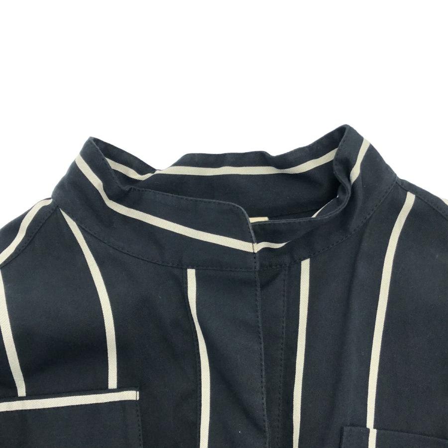 CELINE by Phoebe Philo セリーヌ フィービーファイロ 18SS ベルテッドストライプオーバーサイズワンピース 2 6BD4/755A ブラック 36 ITZCF8UYTR8Gの画像