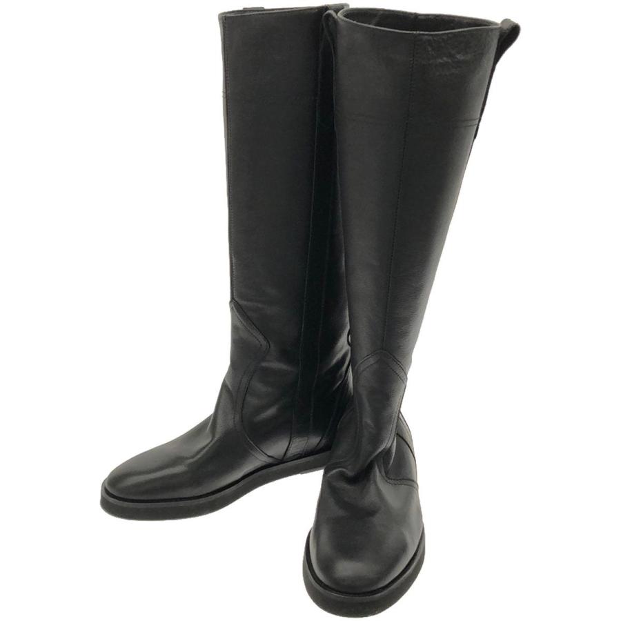 FABIO RUSCONI ファビオ ルスコーニ レザーロングブーツ ブラック 39