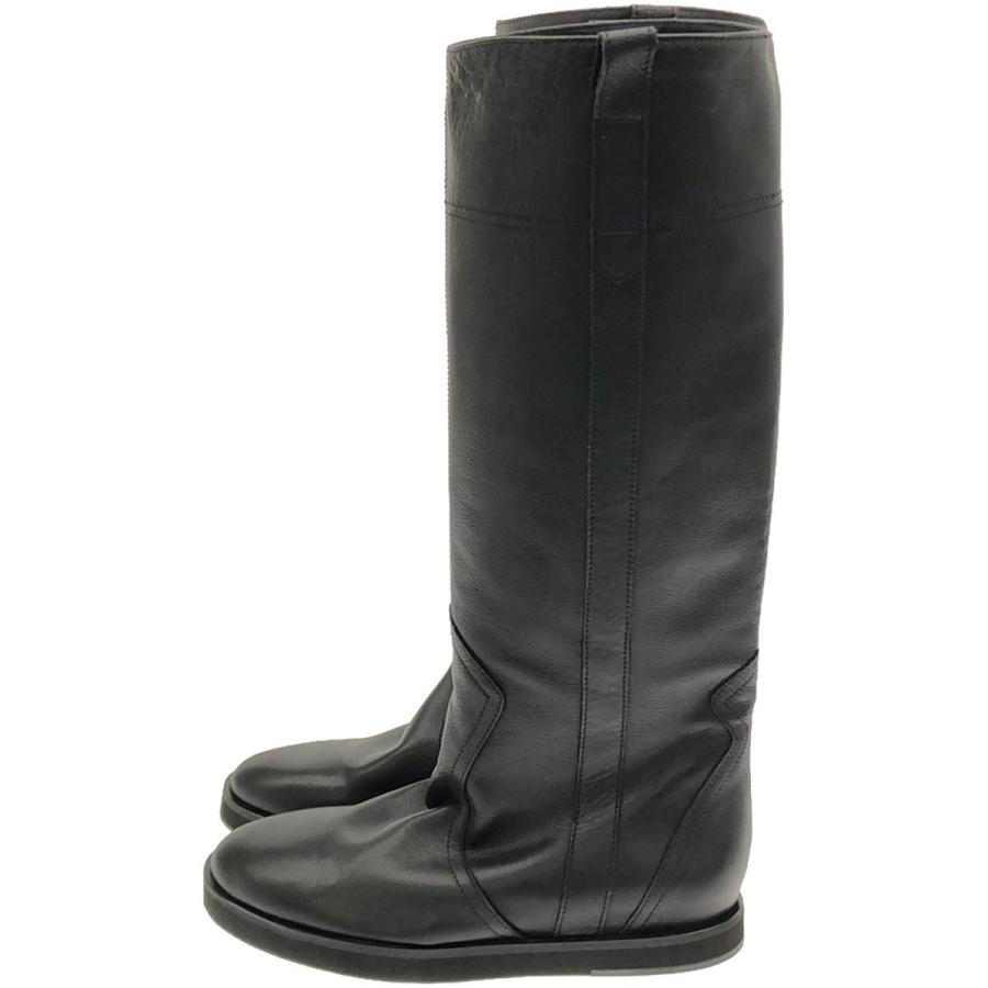 FABIO RUSCONI ファビオ ルスコーニ レザーロングブーツ ブラック 39