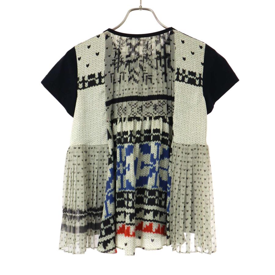 PATTERN sacai サカイ 24AW Pattern Knit Print Cotton Jersey T PATTERN sacai サカイ 24AW Pattern Knit Print Cotton Jersey T
