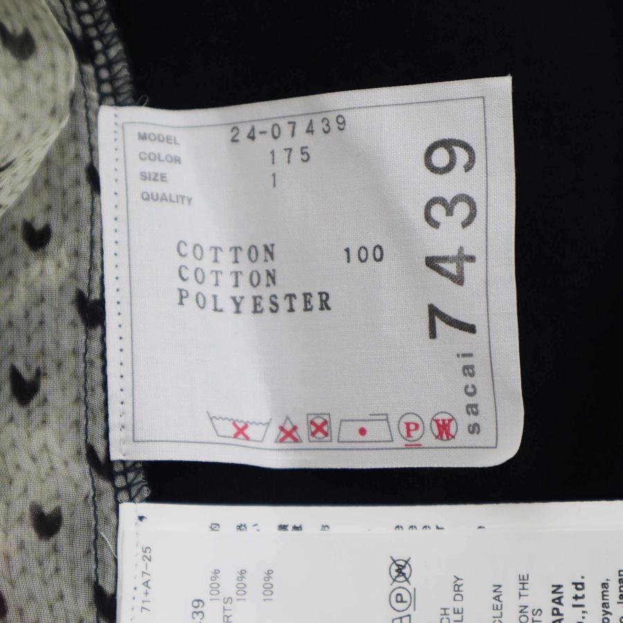 PATTERN sacai サカイ 24AW Pattern Knit Print Cotton Jersey T PATTERN sacai サカイ 24AW Pattern Knit Print Cotton Jersey T