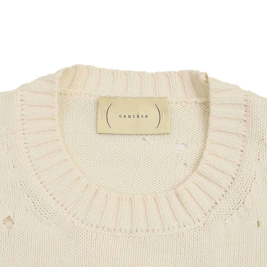 cantate カンタータ 23AW Asse mblage Grange Crew Neck Sweater
