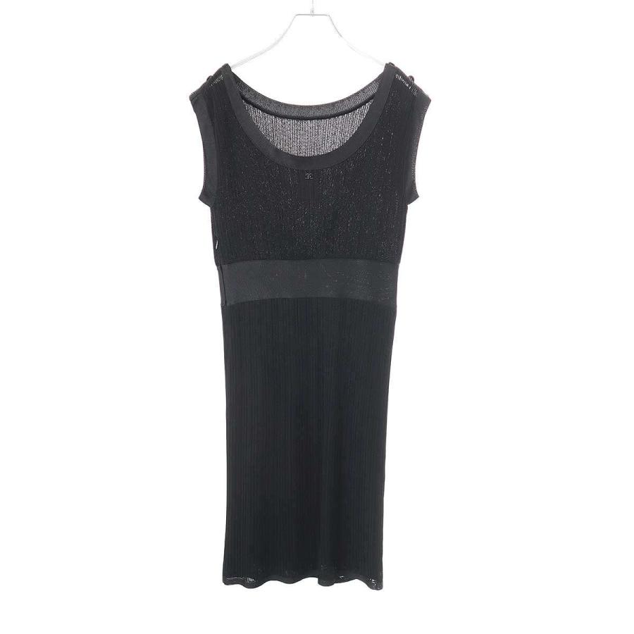 CHANEL（シャネル） ノースリーブワンピース P37549K02416 ブラック 42