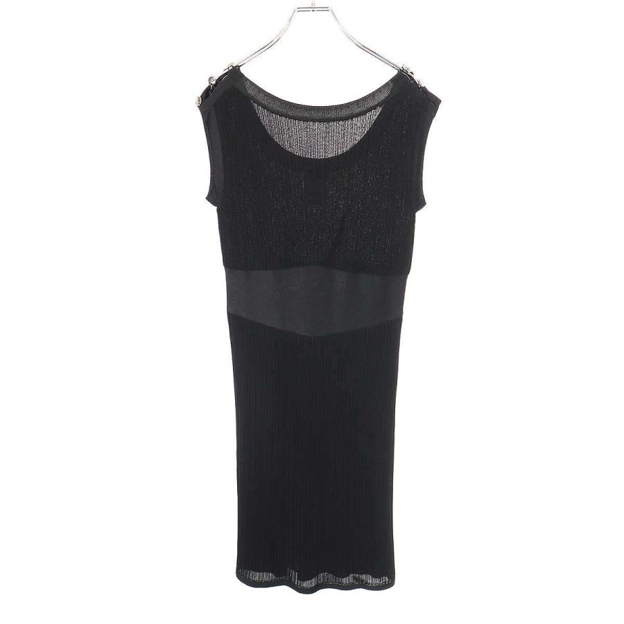CHANEL（シャネル） ノースリーブワンピース P37549K02416 ブラック 42