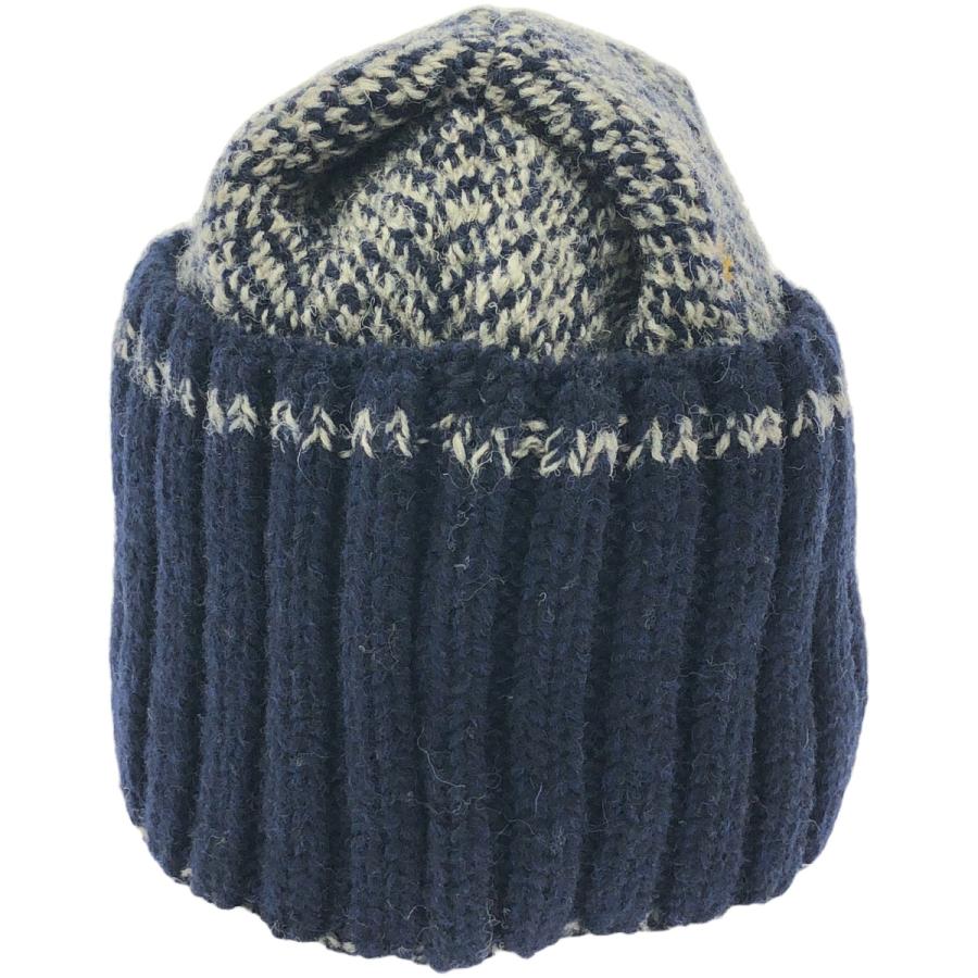 45R シェットランドヘリンボン ニット帽 45R フォーティファイブアール シェットランドヘリンボンのニット帽