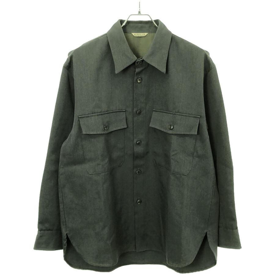 AURALEE オーラリー 18AW WOOL KID MOHAIR GABARDINE SHIRTS AURALEE オーラリー 18AW WOOL KID MOHAIR GABARDINE SHIRTS