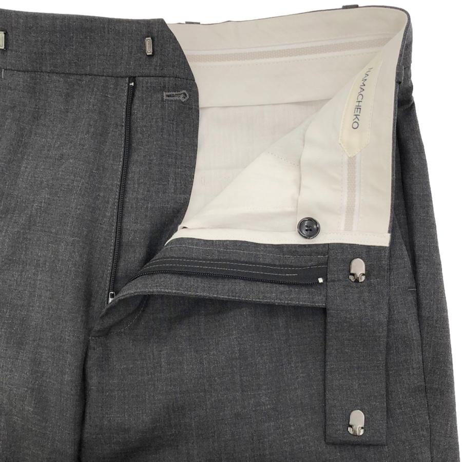 NAMACHEKO ナマチェコ 19SS Super 120's クロップドトラウザーズパンツ  グレー XS NAMACHEKO（ナマチェコ） 19SS Super 120's クロップドトラウザーズ