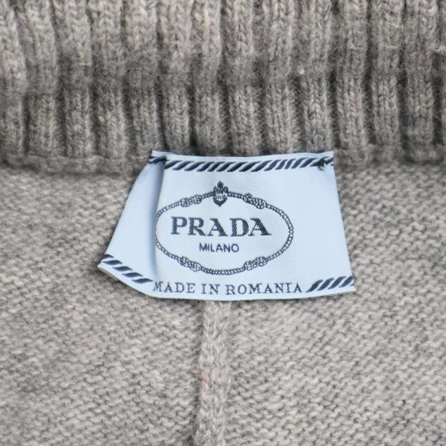 PRADA プラダ ウールxカシミヤ ロゴ刺繍ニットイージーパンツ PRADA プラダ ウールxカシミヤ ロゴ刺繍ニットイージーパンツ