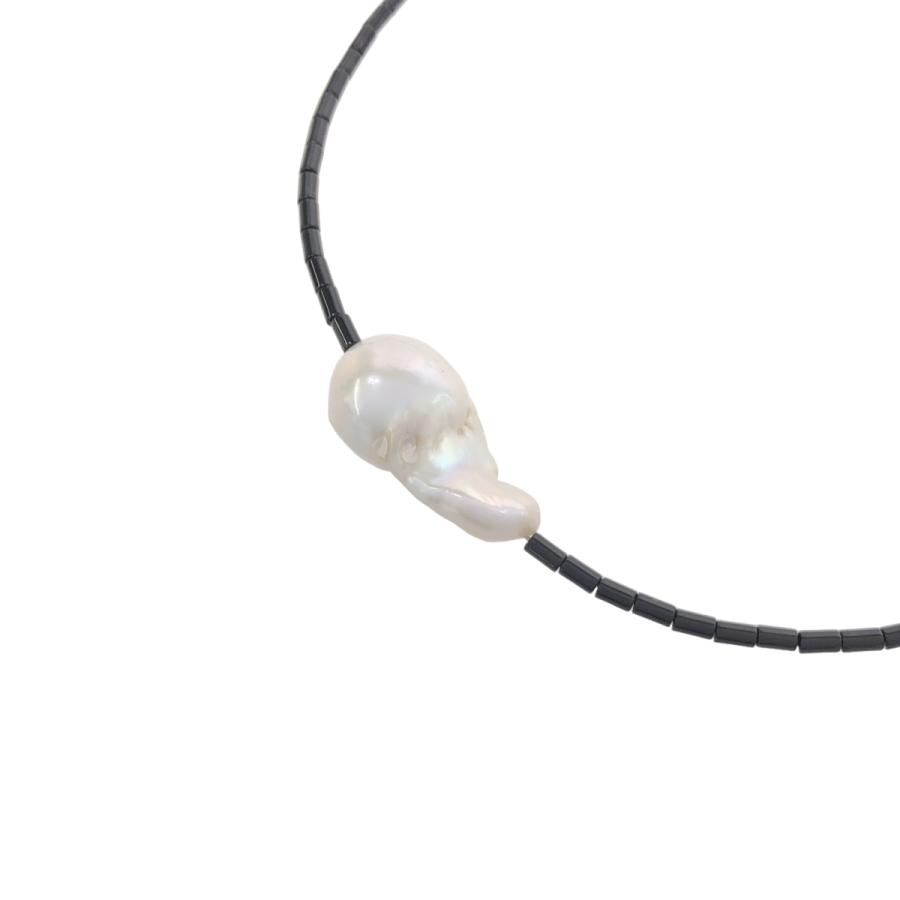 Preek プリーク BAROQUE PEARL STONE LINE CHOKER NECKLACE パール 