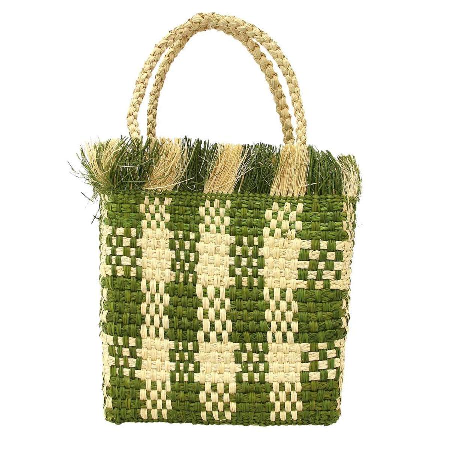 MARNI マルニ 22SS IRACA PALM MED BAG かご トートバッグ SHMH0038A0 ベージュ カーキ ITZSL5FGD7PC