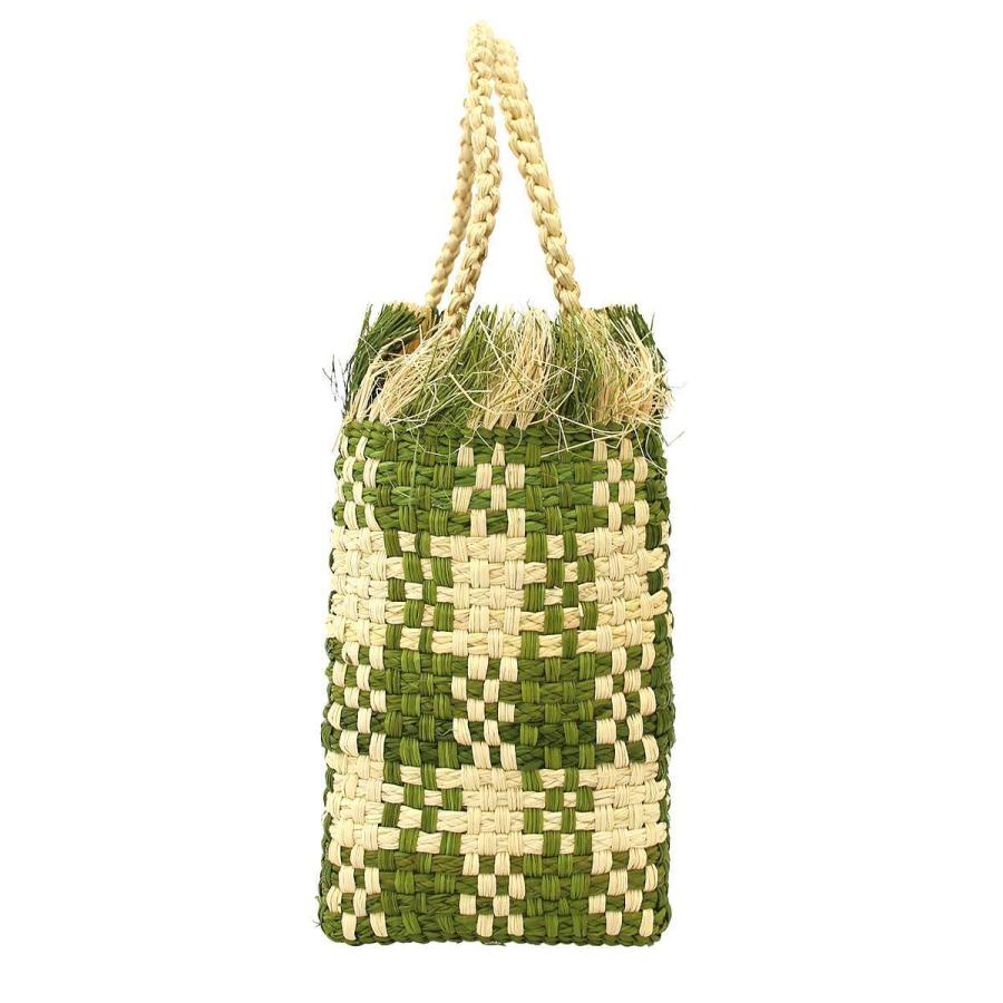 MARNI マルニ 22SS IRACA PALM MED BAG かご トートバッグ SHMH0038A0 ベージュ カーキ ITZSL5FGD7PC