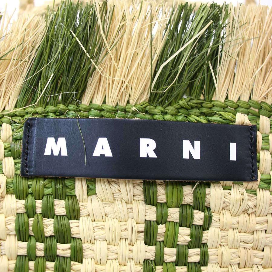 MARNI マルニ 22SS IRACA PALM MED BAG かご トートバッグ SHMH0038A0 ベージュ カーキ ITZSL5FGD7PC