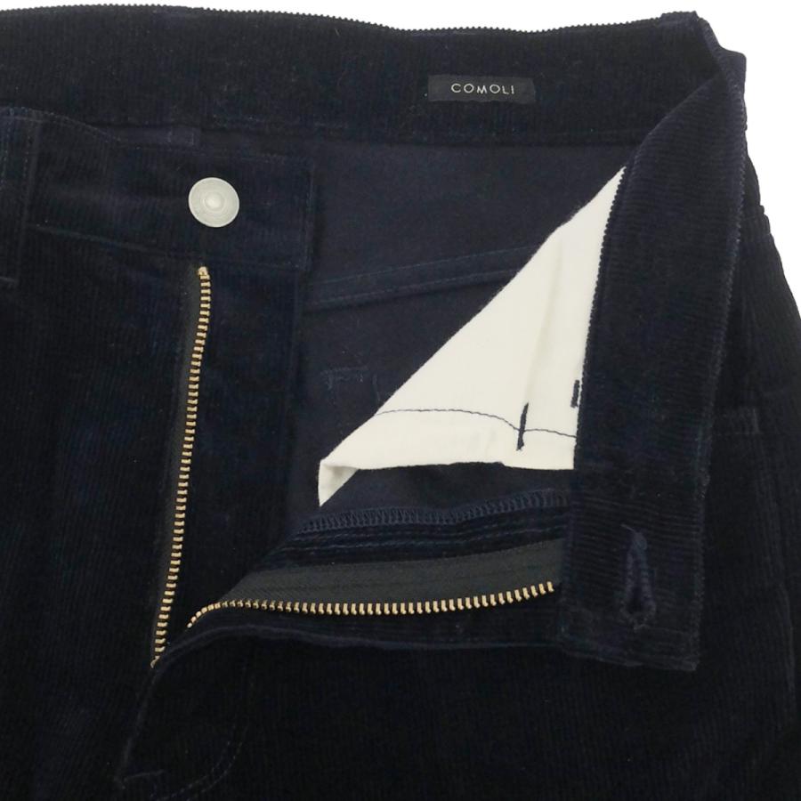 COMOLI コモリ 22AW コーデュロイ 5Pパンツ W03-03011 ネイビー COMOLI コモリ 22AW コーデュロイ 5Pパンツ W03-03011 ネイビー