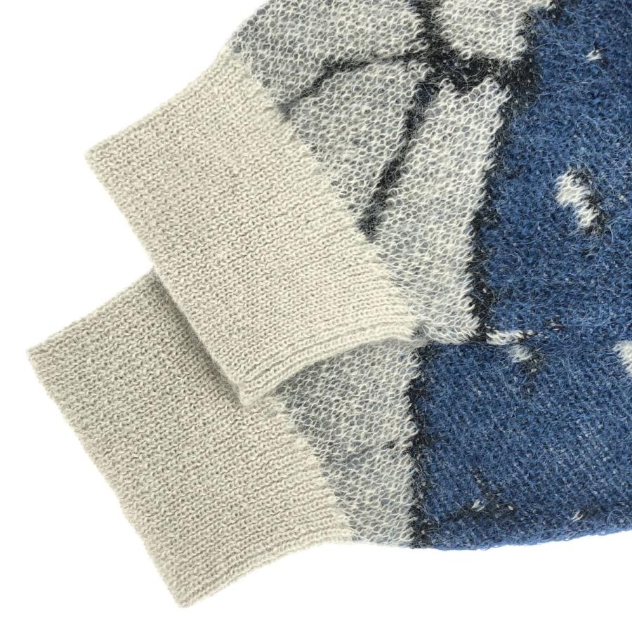 LAD MUSICIAN ラッドミュージシャン 21AW MOHAIR W JACQUARD LEAF KNIT 