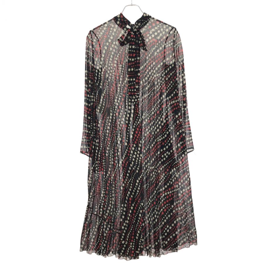 RED VALENTINO シルク100% リボン柄ワンピース 40 RedValentino