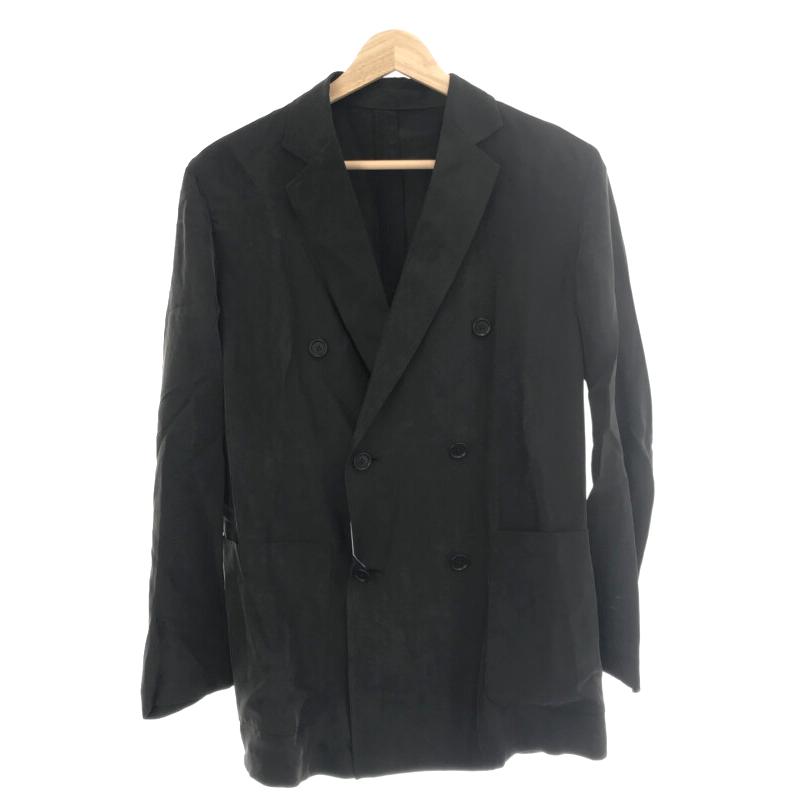 【美品】YLEVE イレーヴ リネンジャケット テーラード ブラック 春夏 中古・古着通販】YLEVE (イレーヴ) コットンリネンテーラード