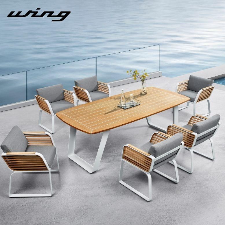 受注生産 ダイニングテーブルセット 6人用 ホテル チェア HIGOLD Wing